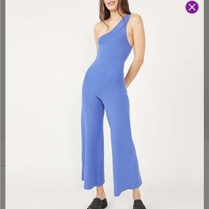 NWT Free People Waverly Jumpsuit in Birdsong Blue